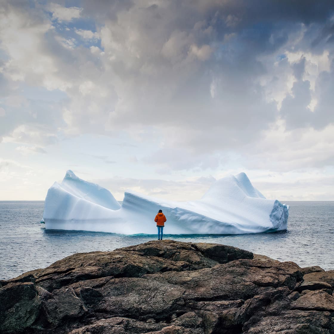 Hiking the Rock in Quest of Puffins Icebergs and Whales